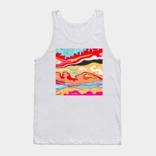 Colorful marble illustration Tank Top